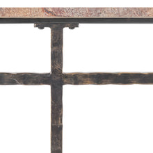 Load image into Gallery viewer, Forest Brown Marble Console Table