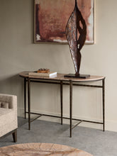 Load image into Gallery viewer, Forest Brown Marble Console Table