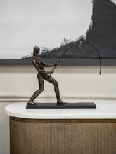 Load image into Gallery viewer, Fishing Sculpture on Stand