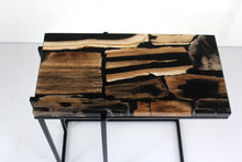 Load image into Gallery viewer, Side Table - Petrified Wood and Resin