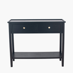 Black Wood Console Table