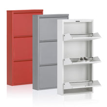 Load image into Gallery viewer, Shoe rack Ode 50 x 103 cm 3 doors white - image 4