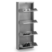 Load image into Gallery viewer, Shoe rack Ode 50 x 136 cm 4 doors white - image 3