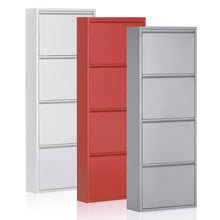 Load image into Gallery viewer, Shoe rack Ode 50 x 136 cm 4 doors white - image 4