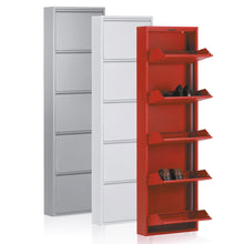 Load image into Gallery viewer, Shoe rack Ode 50 x 168,5 cm 5 doors white - image 4