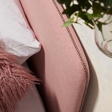 Load image into Gallery viewer, Dyla headboard with removable pink cover for a bed up to 90 cm FSC Mix Credit - image 3