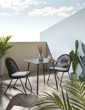 Load image into Gallery viewer, Mathis cement fibre with steel legs with black finish 75 x 75 cm - image 4