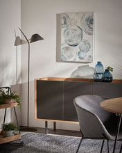 Load image into Gallery viewer, Aurelia floor lamp in steel with black finish UK adapter - image 2