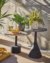 Load image into Gallery viewer, Delano black terrazzo side table with steel legs in a black finish, Ø 40 cm - image 3