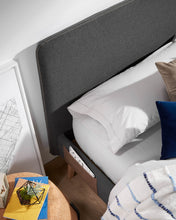 Load image into Gallery viewer, Dyla headboard with removable black cover for a bed up to 150 cm FSC Mix Credit - image 3