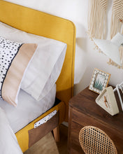 Load image into Gallery viewer, Dyla bed cover in mustard for a 160 x 200 cm mattress - image 6