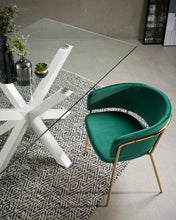 Load image into Gallery viewer, Argo glass table and steel legs with white finish, 200 x 100 cm - image 6