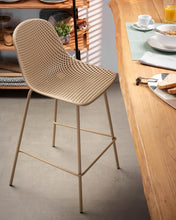 Load image into Gallery viewer, Quinby outdoor stool in beige, height 65 cm - image 4