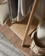 Load image into Gallery viewer, Natane birch wood and rattan clothing rail, 95 x 152 cm - image 7