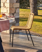 Load image into Gallery viewer, Lambton stackable chair in brown rope and steel with black finish - image 4