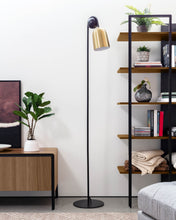 Load image into Gallery viewer, Natsumi metal and wood floor lamp UK adapter - image 3