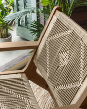 Load image into Gallery viewer, Geralda acacia wood armchair with dark finish FSC 100% - image 6