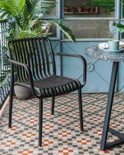 Load image into Gallery viewer, Isabellini stackable outdoor chair in black - image 9