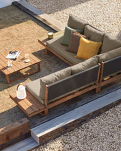 Load image into Gallery viewer, Flaviina 5 seater solid acacia wood corner sofa set with table - image 9