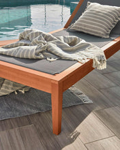 Load image into Gallery viewer, Caterin solid eucalyptus wood outdoor sun lounger in grey, FSC 100% - image 8
