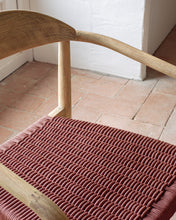 Load image into Gallery viewer, Nina stackable chair in FSC 100% solid acacia wood and terracotta rope seat - image 12