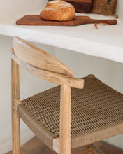 Load image into Gallery viewer, Nina stool in solid acacia wood height 62 cm - image 6