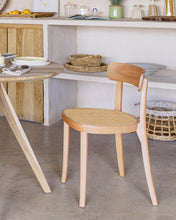 Load image into Gallery viewer, Romane chair in solid beech with natural finish, ash veneer and rattan - image 7
