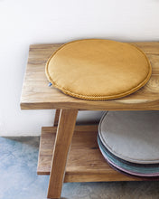 Load image into Gallery viewer, Sora round corduroy chair cushion in mustard, 35 cm - image 2