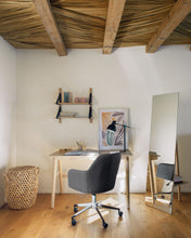 Load image into Gallery viewer, Madina dark grey office chair and legs made of steel in matt black - image 4