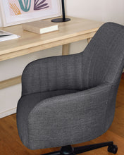 Load image into Gallery viewer, Madina dark grey office chair and legs made of steel in matt black - image 5