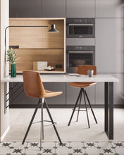 Load image into Gallery viewer, Aria wall light in steel with black finish UK adapter - image 2