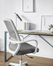 Load image into Gallery viewer, Melva office chair in grey and legs made of steel in white - image 5