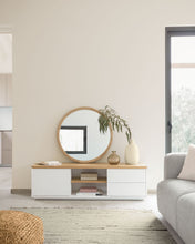 Load image into Gallery viewer, Alum round solid mindi wood mirror 80 cm - image 4