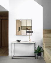 Load image into Gallery viewer, Rewena console table with Kalos Blanco porcelain top and steel structure, 110 x 75 cm - image 2