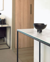Load image into Gallery viewer, Rewena console table with Kalos Blanco porcelain top and steel structure, 110 x 75 cm - image 3