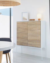Load image into Gallery viewer, Eshe table lamp in ceramic with terracotta and white finish UK adapter - image 6