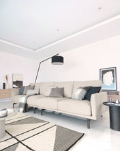 Load image into Gallery viewer, Catarina white and grey check cushion cover 45 x 45 cm - image 4