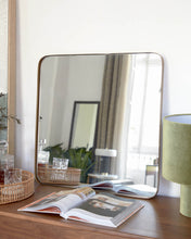 Load image into Gallery viewer, Marco gold metal wall mirror 60 x 60 cm - image 2