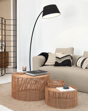 Load image into Gallery viewer, Elmima set of 2 coffee tables in 100% rattan with natural finish Ø 66 cm and Ø 55 cm - image 3