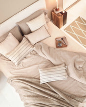 Load image into Gallery viewer, Etna 100% cotton cushion cover with brown stripes 30 x 50 cm - image 2
