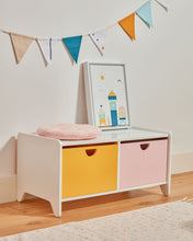 Load image into Gallery viewer, Nunila storage unit in white MDF 78 cm - image 3
