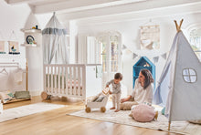Load image into Gallery viewer, Carelene 100% cotton canopy for kids in blue - image 3