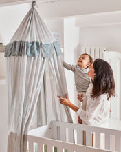 Load image into Gallery viewer, Carelene 100% cotton canopy for kids in blue - image 2
