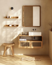 Load image into Gallery viewer, Delina countertop washbasin in white terrazzo 40 x 45 cm - image 4