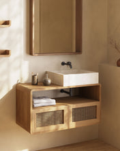 Load image into Gallery viewer, Delina countertop washbasin in white terrazzo 40 x 45 cm - image 3