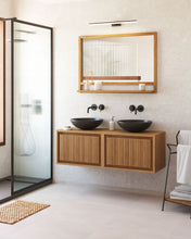 Load image into Gallery viewer, Taciana solid teak bathroom cabinet 60 x 40 cm - image 5