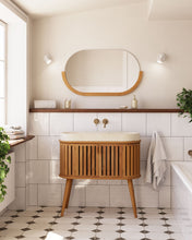 Load image into Gallery viewer, Rokia solid teak mirror 90 x 55 cm - image 2