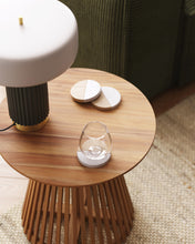 Load image into Gallery viewer, Jeanette round solid teak wood side table, Ø 50 cm - image 4