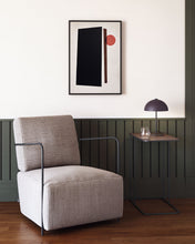 Load image into Gallery viewer, Aleyla table lamp in metal with maroon finish UK adapter - image 3