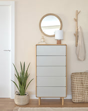 Load image into Gallery viewer, Eshe table lamp in ceramic with terracotta and white finish UK adapter - image 5